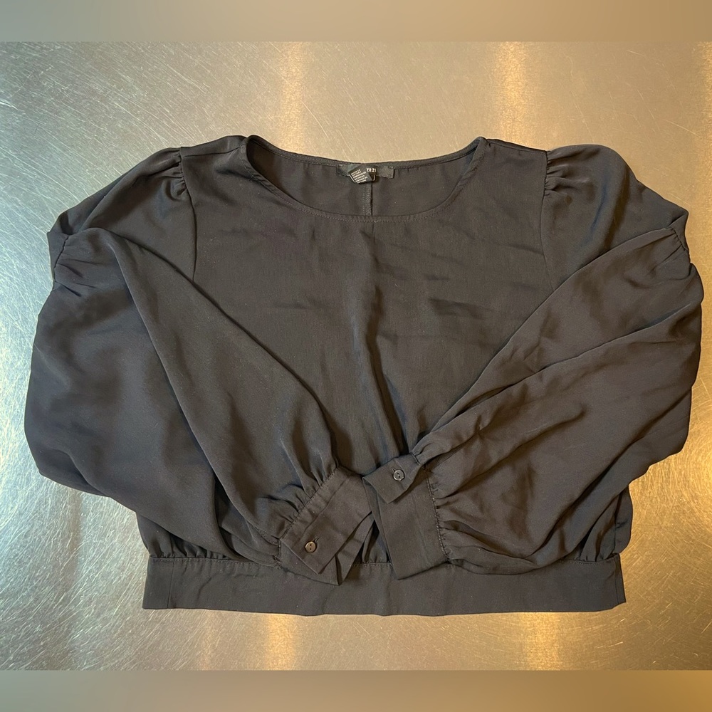 Forever 21 Black Crop Top